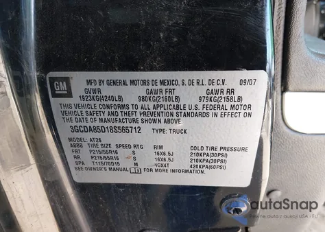 2008 Chevrolet Hhr Panel Ls z USA, uszkodzony, nr VIN 3GCDA85D18S565712